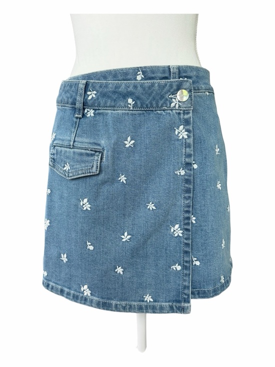 Chelsea & Violet Dresses & Skirts - Chelsea & Violet Embroidered Denim Mini Skirt NWT Size 28